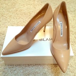 COPY - BRAND NEW Manolo Blahnik BB Patent Nude